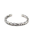 wholesale S925 Silver Twisted Star Thai Silver Retro Bracelet, Individual Literary Fashion Accessory, Niche Elegant Bangle-0-5