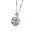 wholesale 925 Silver ZHUO Zhifan Jewelry New 60 Floral Necklace Women Small National Style Elegant Pendant Collarbone Chain Versatile Accessories-0-4