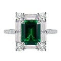 wholesale High-Carbon Diamond ZHUO Zhifang New Rectangular 2-Carat Simulated Emerald 7*9 Ultra-Sparkling-0-4