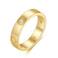 wholesale S925 Sterling Silver, White Zircon 14k Gold Plated Minimalist Ring Factory Direct Wholesale-0-6