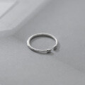 wholesale S925 Silver Simple and Elegant Ins Twist Knot Ring Small Fresh Open Ring J8176-0-2