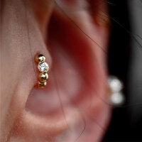 wholesale S925 silver single diamond irregular texture ear clips, Korean style versatile personalized elegant women's ear accessories M0216-S925 silver pair silver 925 silver