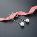 wholesale S925 silver Korean and Japanese style elegant pearl earrings for women, small and trendy design with tassels, cross-border new accessory for wholesale-0-3