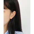 wholesale S925 Sterling Silver 818 Korean Version Ins New Retro Ear Clips for Non-Pierced Ears Convertible Ear Cuffs-0-2