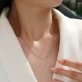 wholesale 925 Sterling Silver Minimalist Niche New Style Chain Necklace with Advanced Feel for Autumn and Winter Wholesale-0-3