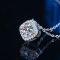 S925 Silver Cross-Border Moissanite Necklace, Women's-0-1