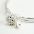wholesale 999 Silver Two-Life Joy Lotus Pod Bracelet for Women, Chinese Style Ancient Method Lotus Flower Minimalist Solid Bangle Push-Pull Design Youthful Model-0-2