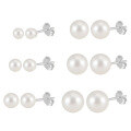 wholesale GPE Collection S925 Sterling Silver European and American Cross-Border Exquisite Earrings, Natural Freshwater Pearl Stud Earrings Wholesale-0-142