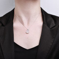 Sterling Silver Iridescent Butterfly Necklace, a Light Luxury Versatile Pendant-0-1