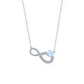 Sterling Silver Moissanite Necklace, Timeless Love, Women's Luxury Viral Valentine's Day Gift-0-3