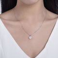 wholesale 18k Gold Plated S925 Silver Cross-border Hot Selling Classic 7mm Heart-shaped Moissanite Diamond Passes Diamond Tester Pen Women's Love Pendant Necklace-0-3