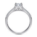 wholesale S925 Sterling Silver European and American Princess-Cut Zirconia Cluster Ring for Women, Cross-Border E-Commerce Bestseller-0-2