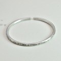 wholesale Solid 999 Silver Retro Antique Small Fish Pattern Bracelet, Pure Silver Solid Minimalist Literary Unisex Student Adjustable Bangle-0-0