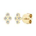 Sterling Silver Square Moissanite Stud Earrings for Women-0-30