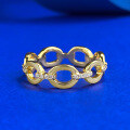 wholesale S925 Gold-Plated Silver New ZHUOZHIFANG Stackable Ring Women'sIns Style Ring Band for Drop Shipping-0-5