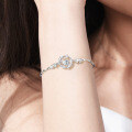 S925 Sterling Silver Moissanite Bracelet for Women, Factory Direct-0-2