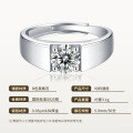 18k Gold Plated 925 Sterling Silver Vintage Moissanite Men's Ring Wholesale-0-4