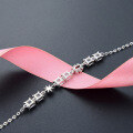 wholesale S925 Sterling Silver Square Diamond Inlaid Rhombus Bracelet for Women, Korean Style Minimalist Niche Design Cuff, Versatile Wrist Accessory-0-0