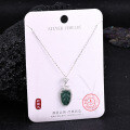 Metal Alloy Crystal Butterfly Necklace and Earring Set-0-18