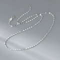 wholesale 999 Silver Sweet and Stylish Minimalist Full Lip Chain Necklace Y02075-0-1