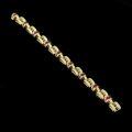 wholesale Gold Plated 925 Silver Bracelet with High Carbon Diamonds and GRC Lab-Grown Ruby, Fashionable Niche Jewelry Versatile Accessory for Women-0-4