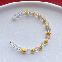 wholesale Metal: 925 ancient method silver gold-plated pure silver Jewelry components: flower ball, four-petal flower, fret bead, bow knot, cabbage spacer bead, barrel bead DIY-7# one