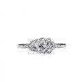 S925 Sterling Silver 15ct Pear-Shaped Moissanite Ring for Women-0-1