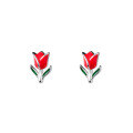 wholesale S925 Sterling Silver Tulip Thread Earrings, Ins-style Design, Unique and Exquisite Ear Jewelry M04337-0-4