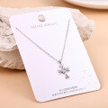 S925 Silver Minimalist Cross Pendant Necklace Wholesale Women's Trendy-0-8