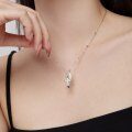 wholesale S925 Sterling Silver Korean and Japanese Light Luxury Cross Pendant Necklace with Zirconia Inlay, Hip-Hop Collarbone Chain for Women, Exuding a Sense of Sophistication-0-2