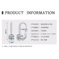 Sterling Silver Double-Layer Earrings with Moissanite, Minimalist Design for Women-0-10