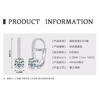 Sterling Silver Double-Layer Earrings with Moissanite, Minimalist Design for Women.-【Shining】- White Gold  925 Silver