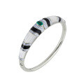 wholesale 925 Silver Gold-Plated Earrings with High-Carbon Diamonds, Black Onyx, Emerald, Oval Cut, Art Deco Jewelry, Women's Bracelet-0-0