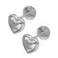 wholesale S925 Silver Minimalist Heart-Shaped Letter Stud Earrings, Fashionable and Niche for Commuting-0-4