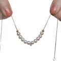 wholesale S925 sterling silver pearl necklace for women, luxurious vintage fashion, elegant and sophisticated, stunning for evening banquets-0-4