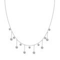 wholesale 925 Sterling Silver Cross-Border European and American Women's Small Luxury Tassel Geometric Pendant Stackable Layering Collarbone Necklace-0-35