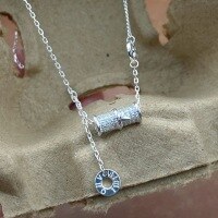 wholesale 999 Silver Original New Full Bamboo Small Waist Chain with Tassels, Minimalist Designer Collarbone Necklace-Pure Silver Bamboo Waist Necklace Pure Silver