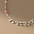 wholesale S925 Silver Nalan Small Fresh Sweet Ins Style Niche Design Exquisite Tassel Bead Red String Bracelet S7778-0-4