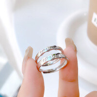 wholesale S925 Sterling Silver New Eternal Couple Rings Ins Advanced Sense Trendy Letter Forever Love Japanese and Korean Rings-Foreverlove Couple Ring/approx. 3.43g&gt;PR003737