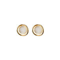 wholesale S925 Sterling Silver Round Synthetic Cat's Eye Stone Earrings Women Korean Style Minimalist Niche Design Ear Accessories G7491-0-4
