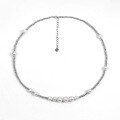 wholesale S925 Sterling Silver Shi's Home Quality Small Niche Hit Pearl Necklace for Women, Internet Famous Minimalist Design French Retro Collarbone Chain-0-4