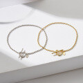 wholesale S925 Sterling Silver Design Heart OT Buckle Versatile Anklet Women's Beach Foot Jewelry Wholesale-0-3