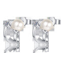 wholesale S925 Sterling Silver Ear Studs Moissanite Earrings Freshwater Pearl Earrings New Fashion Korean Style Ready-to-Ship Wholesale-0-4