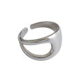 wholesale S925 Sterling Silver ARKorean Version Hollow-Out Minimalist Ins Ring for Women-0-4