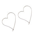wholesale S925 Sterling Silver YH333 Korean-style Love Earrings Fashionable and Personalized CHIC Style Minimalist Hollow Heart-shaped Ear Hoops-0-4
