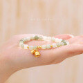 wholesale S925 Sterling Silver Guofeng Small Fresh Style Jade Lily of the Valley Bracelet for Women, Niche Literary Play Jewelry-0-3