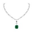 wholesale 925 Silver Gold-Plated Pendant Chain with High-Carbon Diamond Muzo Green, Fashionable Jewelry Versatile Necklace for Women-0-0