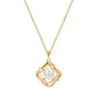 Sterling Silver Freshwater Pearl Pendant Necklace, Hypoallergenic Tarnish-Resistant Women's Jewelry-S925 sterling silver + freshwater pearl  925 silver