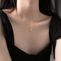 wholesale S925 Sterling Silver Fresh Chinese Style Hollow-Out "Fu" Character Necklace for Women Y00634-0-1