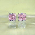 wholesale 925 Sterling Silver Zhuo Zhifan Jewelry 15ct Cushion 7*7mm High Carbon Diamond Small Stud Earrings, Simple and Stylish Women's Earrings-0-2